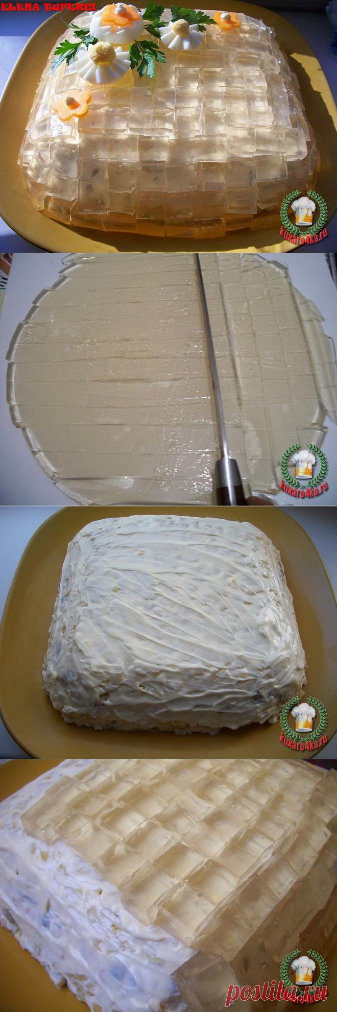 Салат «Хрустальный» (МК от Елены) Если хотите приятно удивить своих гостей !!!