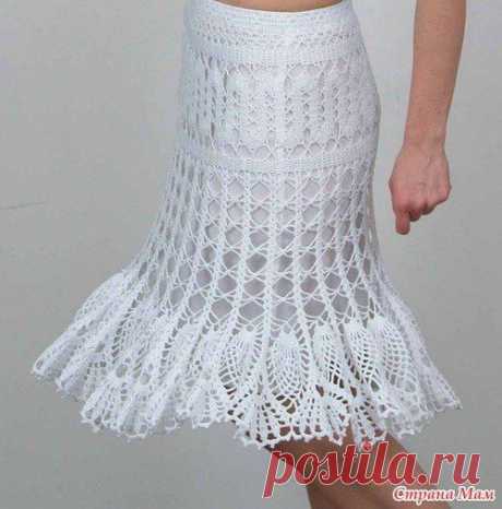 Вязание: воздушная юбка и туника