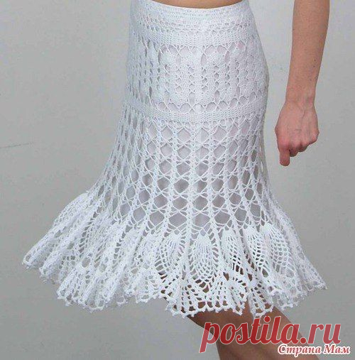 Вязание: воздушная юбка и туника