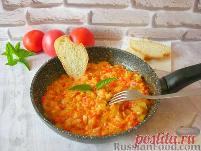 Рецепт: Менемен (турецкий омлет с овощами) на RussianFood.com