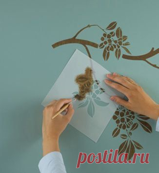 Цветочные мотивы для трафаретов.