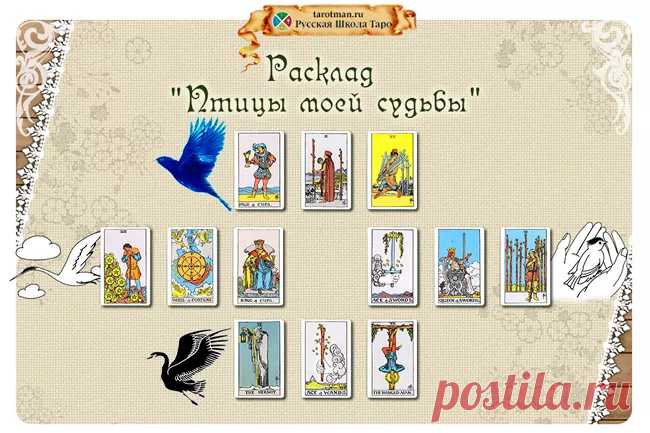 Расклад «Птицы моей судьбы» — Гадание на будущее на картах Таро