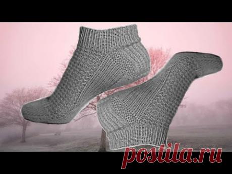 Элегантные носочки спицами. Просто.#(2025.)