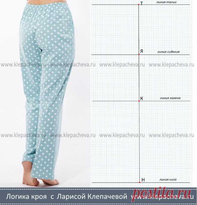 Выкройка пижамных брюк — Логика кроя