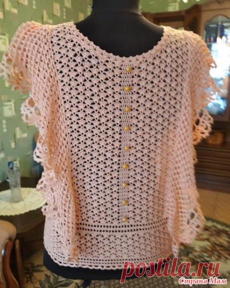 Блуза с воланами крючком - Вязание - Страна Мам
