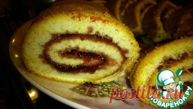 Быстрый рулет Кулинарный рецепт