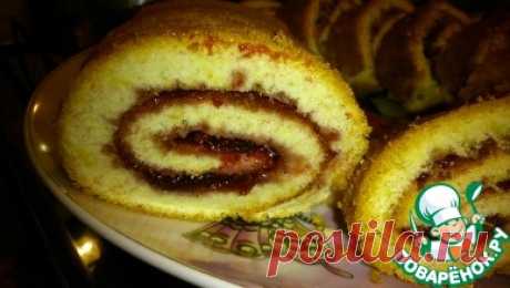 Быстрый рулет Кулинарный рецепт