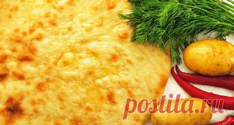 Осетинский пирог с сыром на сковороде