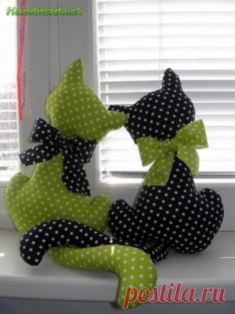 Влюблённые котики. Выкройки