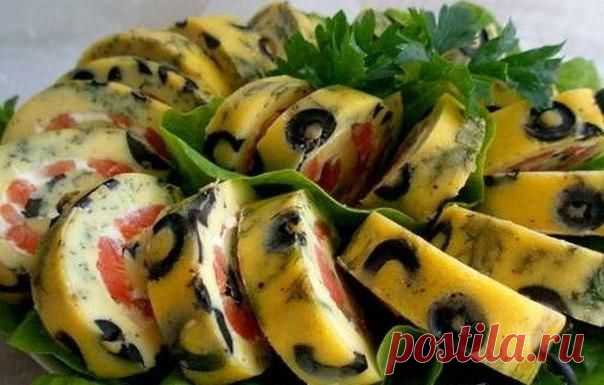 Закусочный рулет "Тигровый"........Удивляйте гостей и наслаждайтесь вкусом!