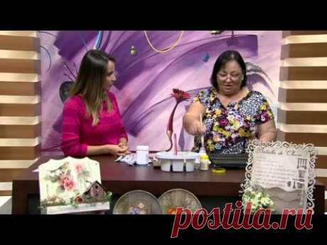 Mulher.com 02/03/2015 Suporte com vasos de cerâmica por Rose Rodrigues Parte 1