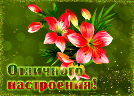 Роскошная открытка Отличного настроения! С цветком - Скачать бесплатно на otkritkiok.ru