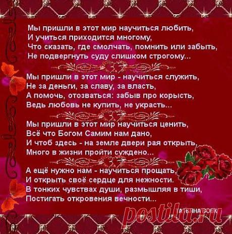 Мы пришли в этот мир