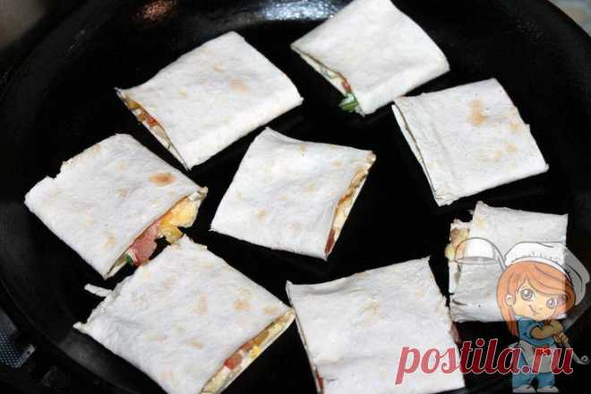 Бутерброды из лаваша, рецепт простых и вкусных бутеров с сыром и овощами