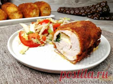 Рецепт: Котлеты по-киевски из индейки с сыром на RussianFood.com