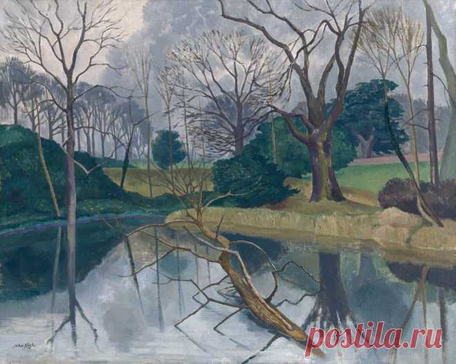 John Northcote Nash - The Lake, Little Horkesley Hall - t3964 | TiPiTi.info