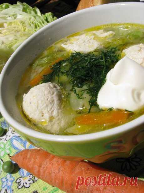 Овощной суп с клёцками из курицы. Автор Bastilda