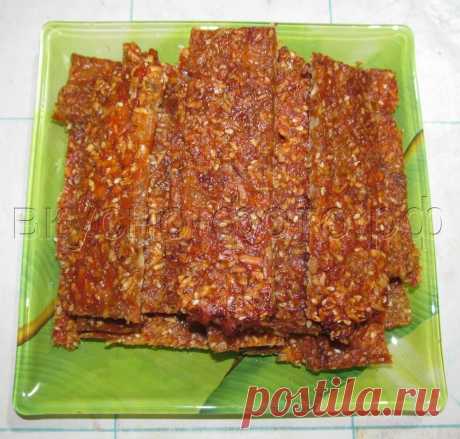 Батончики из кураги, изюма, орехов, кунжута и кокосовой стружки | Вкусно Фото. Кулинарные рецепты с фото.