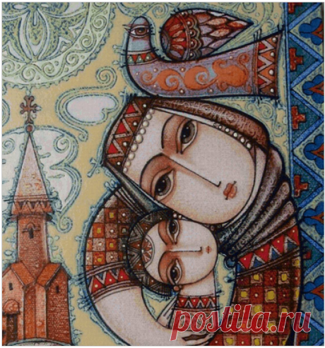 Вышивка крестом. Схема к картине Цолака Шагиняна "Материнская любовь".
Схема сделана на сайте crosti.ru. Схемы прикреплены в комментариях под фотографией картины.