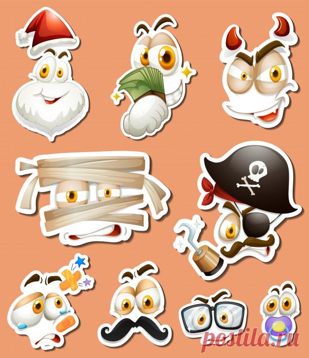 Дизайн наклеек с разными символами Более миллиона свободных векторов, PSD, фотографии и бесплатные иконки. Эксклюзивные халявы и все графические ресурсы, которые необходимые для ваших проектов