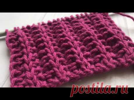Резинка патронташ спицами 🧶Elastic bandolier with knitting needles - YouTube