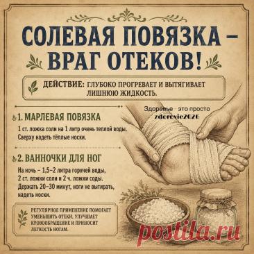 Солевая повязка враг отеков