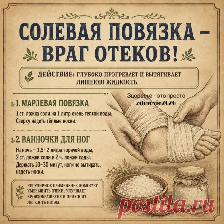 Солевая повязка враг отеков