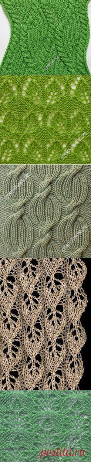 хорошая подборка схем спицами