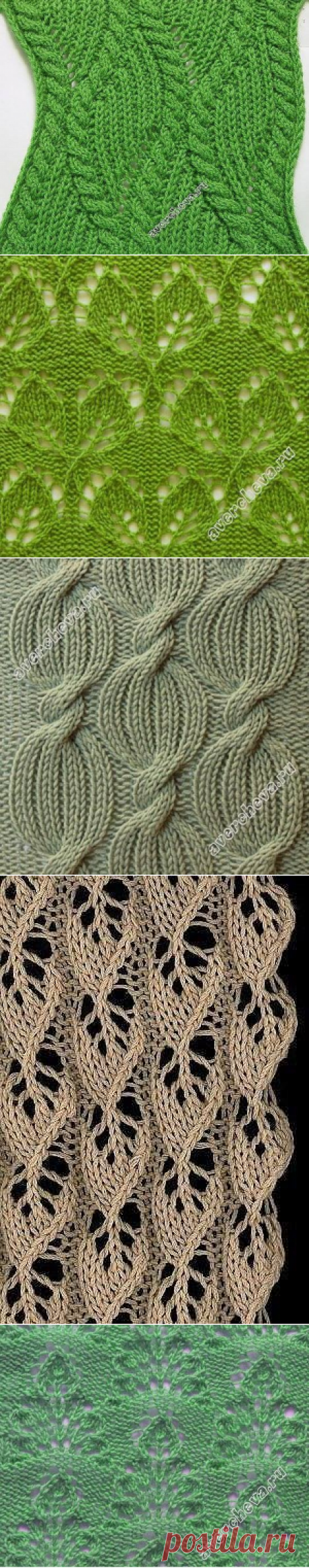 хорошая подборка схем спицами