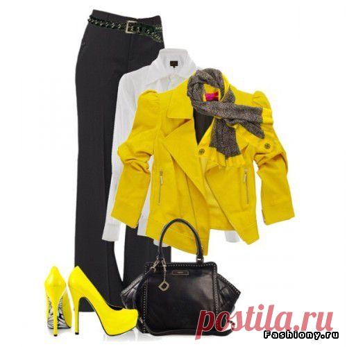 (+1) тема - УЛИЧНАЯ МОДА: Образы с жёлтыми туфлями | Мода