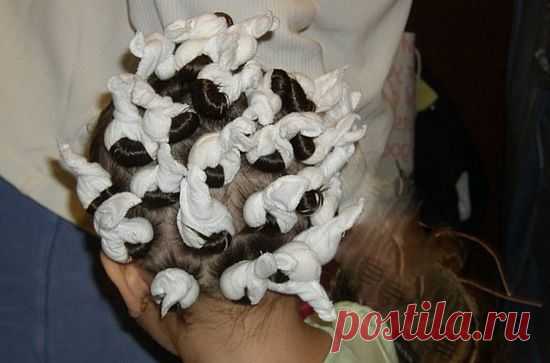 Как правильно накрутить волосы на тряпочки и папильотки в домашних условиях