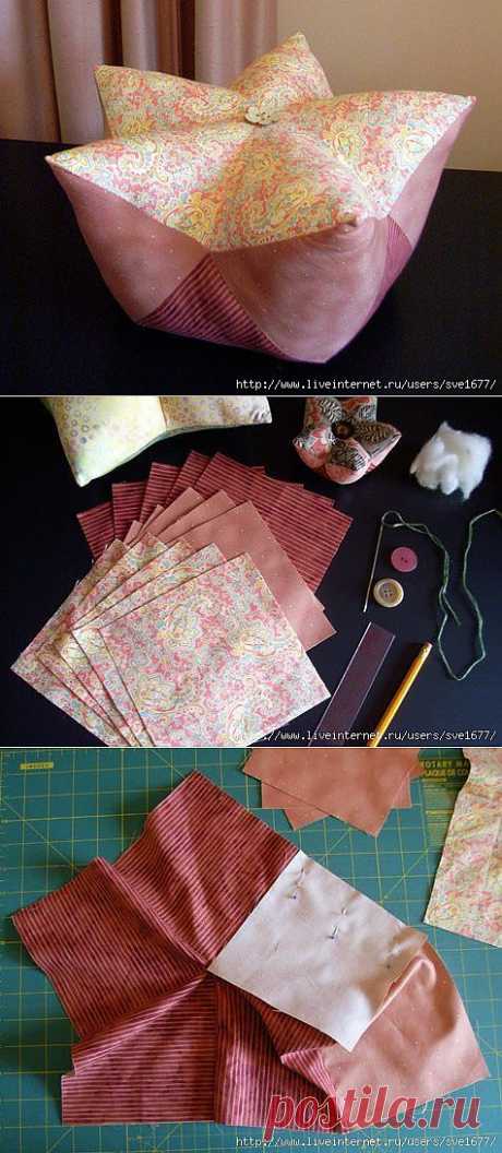 Подушка декоративная &quot;Лотос&quot;.МК по пошиву на фото.. Обсуждение на LiveInternet