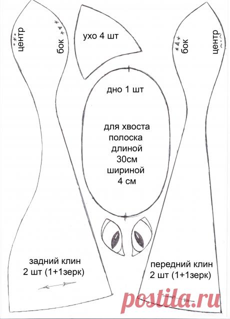 выкройка кошки для конференции.jpg / Облако Mail.Ru