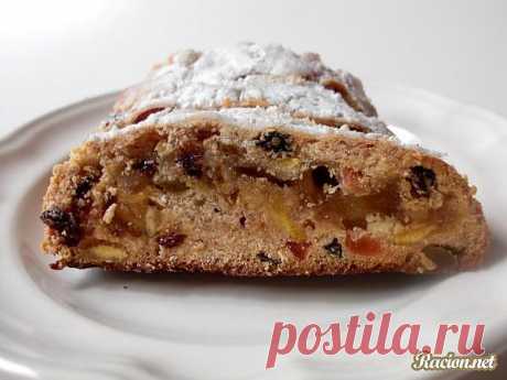 Рецепт Немецкий простой кекс на Рождество (Stollen) с фото в домашних условиях