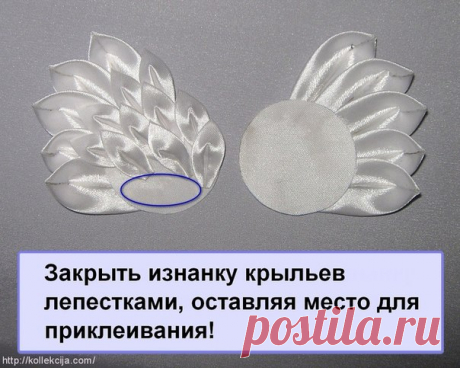 Прекрасные лебеди из атласных лент