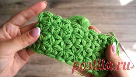 Узор крючком «Звездочки» | Crochet «Stars» pattern (Вязание крючком) — Журнал Вдохновение Рукодельницы