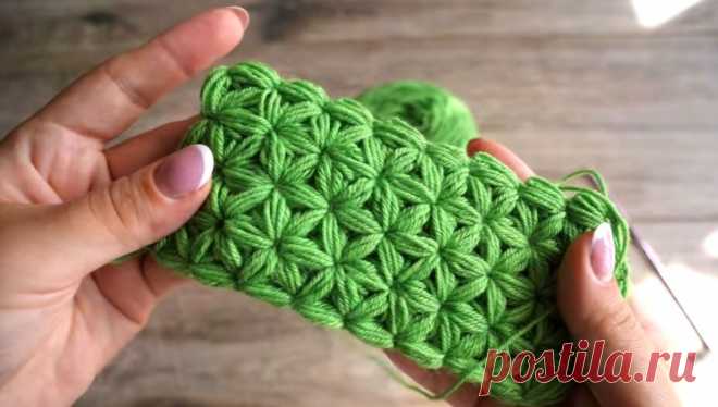 Узор крючком «Звездочки» | Crochet «Stars» pattern (Вязание крючком) — Журнал Вдохновение Рукодельницы