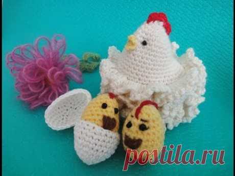 Пасхальная курочка Часть 1 Easter chicken Part 1 Crochet - YouTube