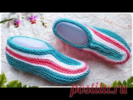 ЛЮБОЙ СМОЖЕТ СВЯЗАТЬ🤫 ВЕСЕННИЕ следки на двух спицах