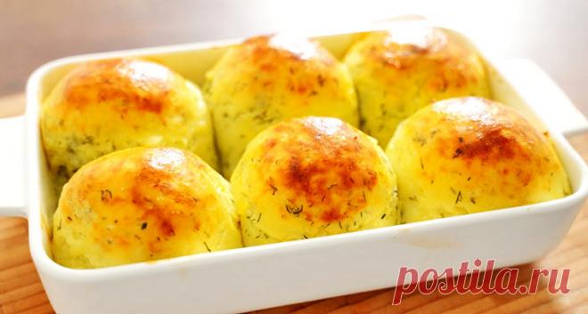 Картофельные шарики с сыром и фаршем в духовке | Рецепты на FooDee.top