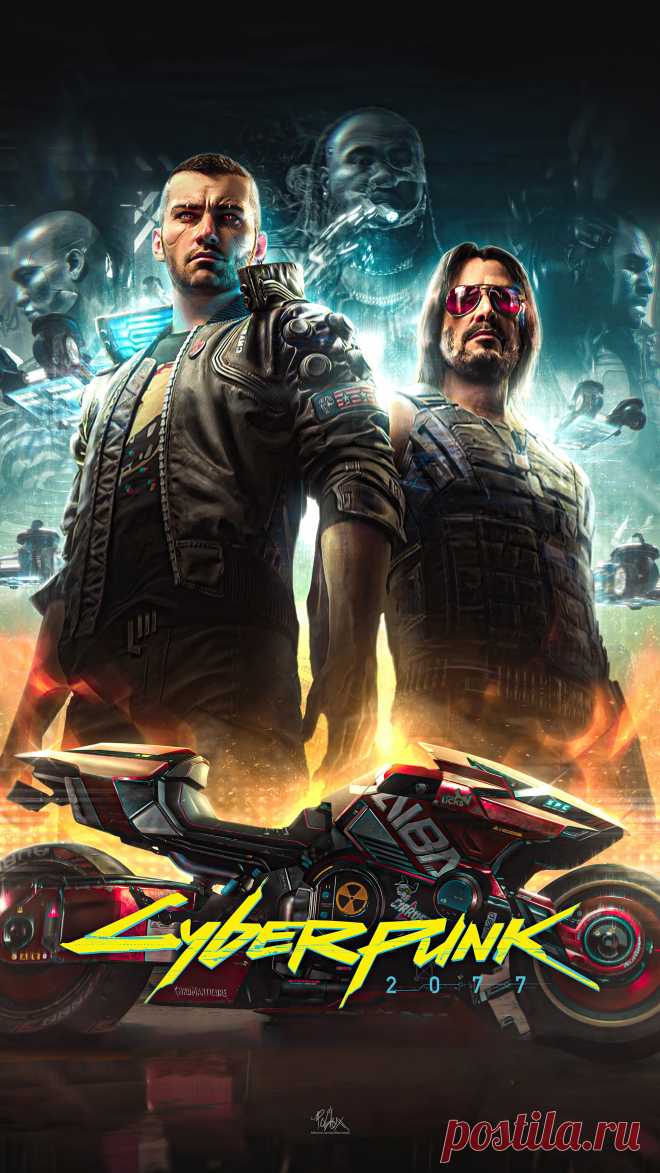 Cyberpunk 4к обои на телефон высокого разрешения.