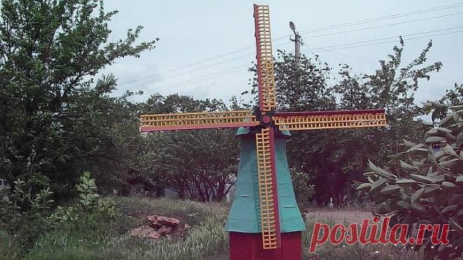 Декоративная ветряная мельница