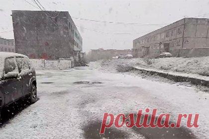 Возвращение зимы на улицы российского города сняли на видео. Прошедший в Воркуте снегопад в середине июня сняли на видео. На кадрах видно припорошенные снегом улицы. Во время съемки крупные хлопья снега продолжают падать на поверхность. Разместивший видео пользователь удивляется тому, что в город вернулась зима и выражает свое недовольство этим.