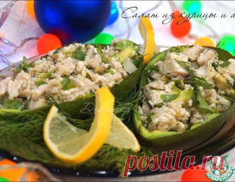 Салат из курицы и авокадо