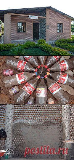 Дом из пластиковых бутылок своими руками | Школа Ремонта