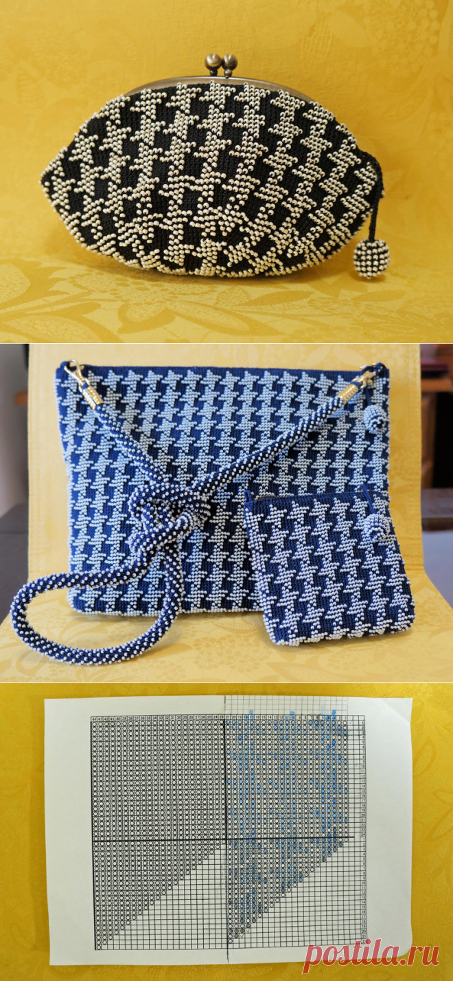 千鳥格子シリーズのがま口 手芸って楽しい/ウェブリブログ