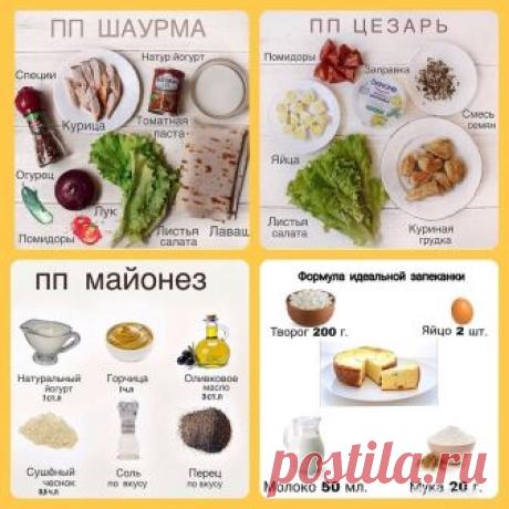 Немного рецептов правильно питания