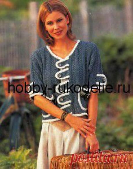 Хобби (рукоделие своими руками): вышивка, вязание » Архив блога » Жакет в деревенском стиле – вязание спицами