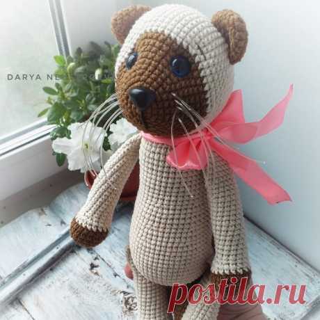 Сиамский кот крючком: описание амигуруми