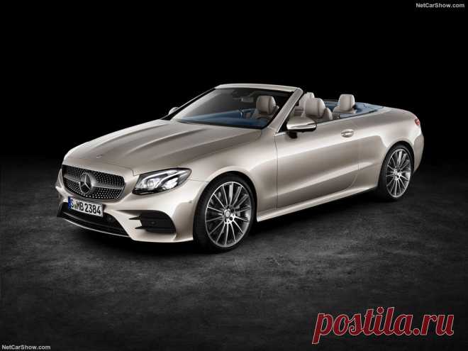 Смотри! Mercedes-Benz E-class Cabriolet 2018 модельного года Весной нынешнего года на автосалоне в Женеве был продемонстрирован новый немецкий кабриолет от Mercedes. Новинка базируется на новой платформе MPA, благода